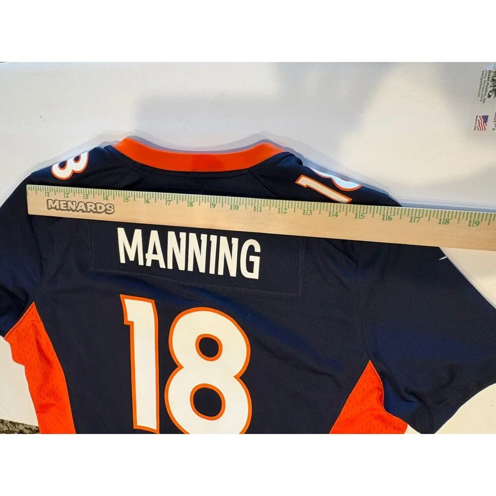 Denver Broncos  Manning #18 Mitchell & Ness Navy 2015 NFL Legacy Jersey